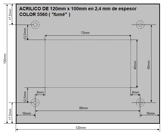 DIMENSIONES DISPLAY